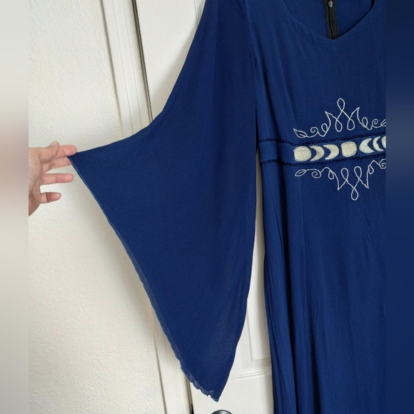Holy Clothing Selene Maxi Moon Blue Women's Dress Size XL/1X Priestess Cosplay - Picture 4 of 15